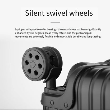 All-aluminum magnesium alloy telescopic suitcase 24-inch luggage business travel case metal combination lock bag 20-inch carry-o