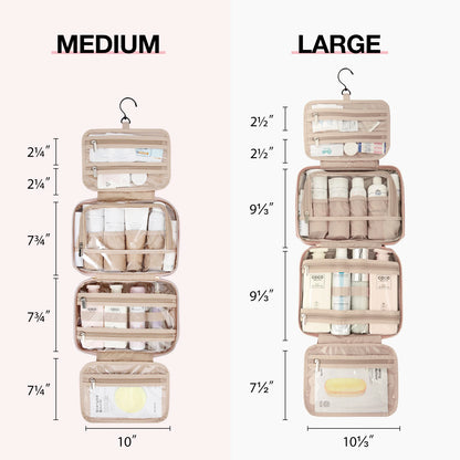 BAGSMART Waterproof Toiletry Bag – Large Travel Makeup Organizer