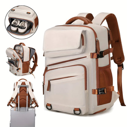 Expandable Business Backpack - Large Capacity Laptop Bag