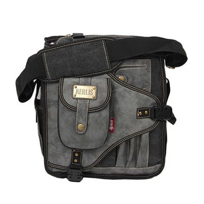 Canvas Messenger Bag for Men – Crossbody Shoulder Satchel