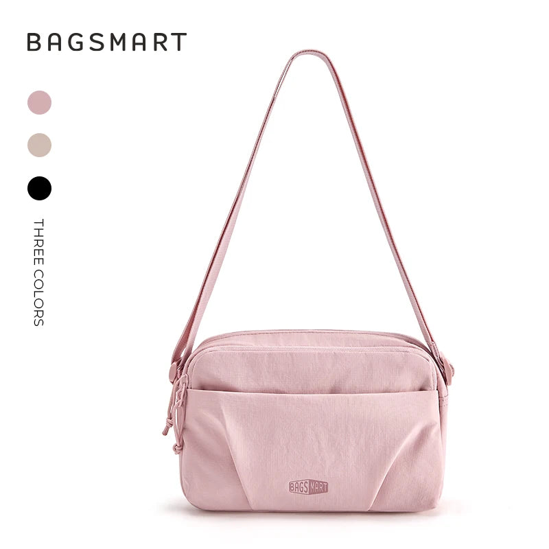 BAGSMART Multi-Pocket Crossbody Shoulder Bag - Hobo Style