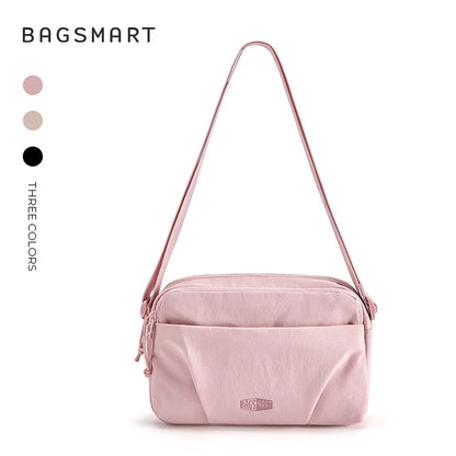 BAGSMART Multi-Pocket Crossbody Shoulder Bag - Hobo Style