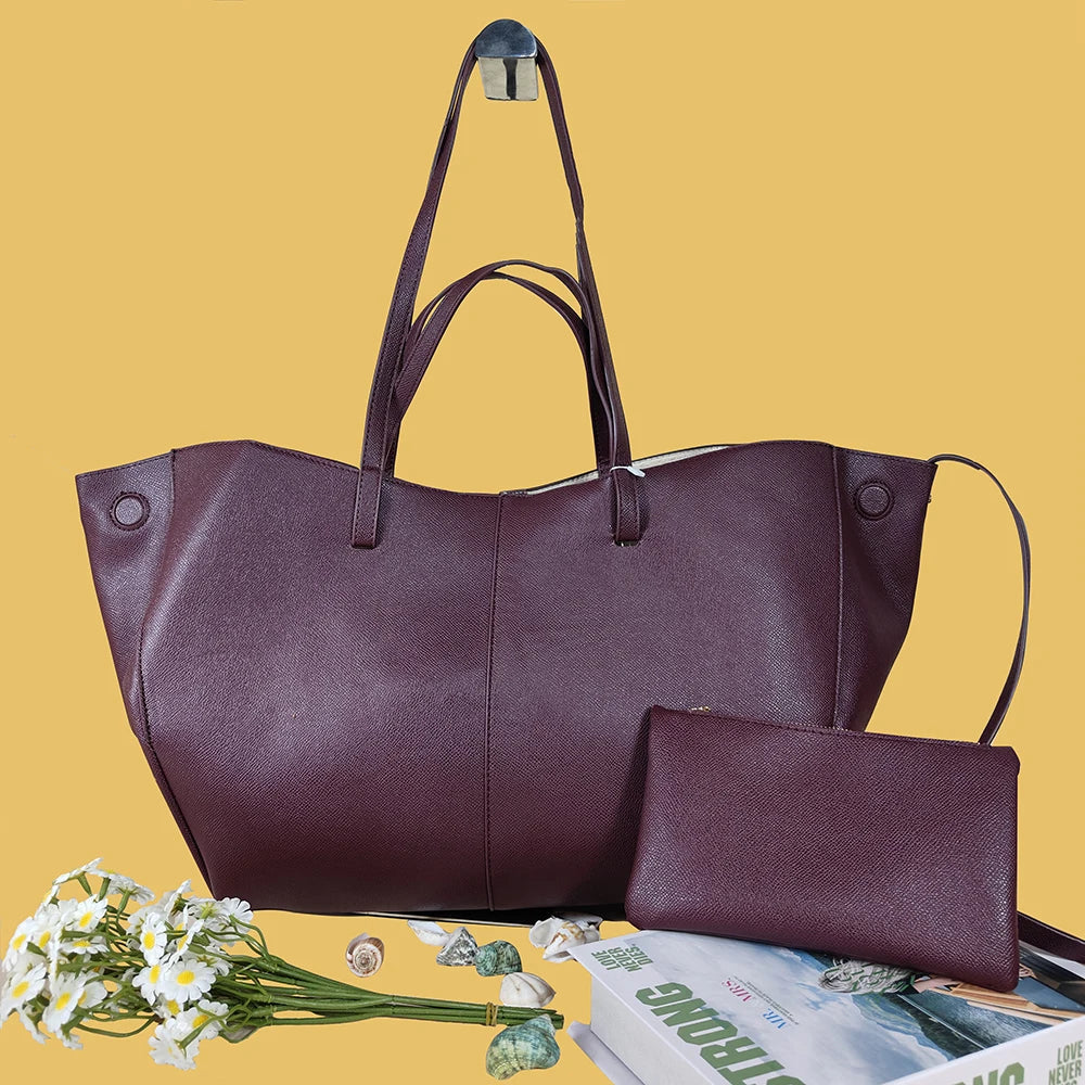 Women's Large Capacity Shoulder Bag with Wallet