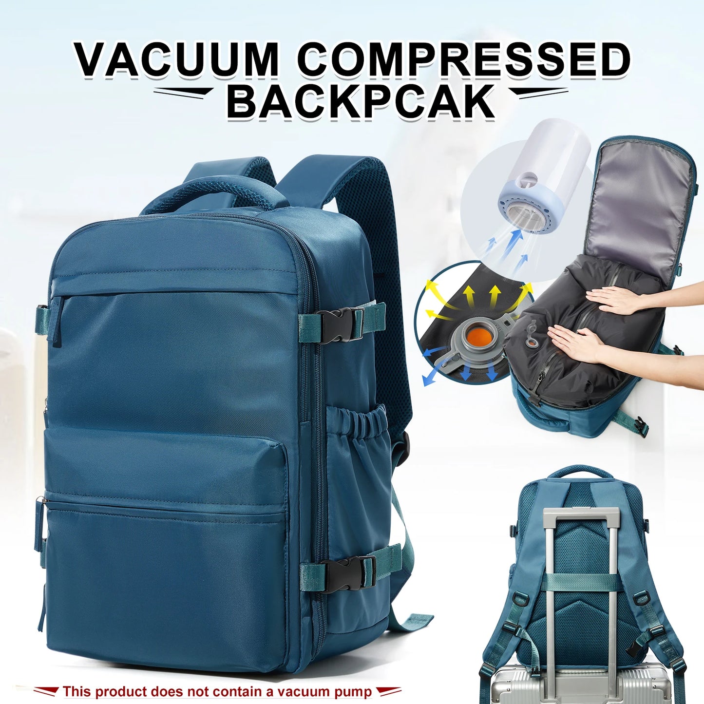 Vacuum Compression Travel Backpack | Expandable Carry-On