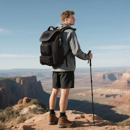 OZUKO Travel Backpack with Shoe Compartment 20-35L Waterproof