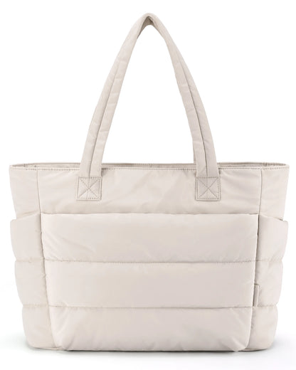 BAGSMART Puffer Tote Bag with Laptop Compartment 15.6" - 20L