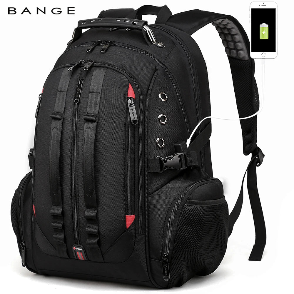 BANGE 40L Laptop Backpack - 17" with USB Charging Port