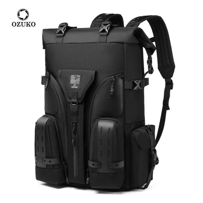 OZUKO Tactical Attack Bag with USB Port & Rain Cover