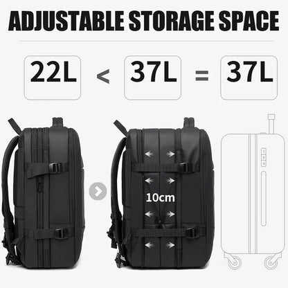 BANGE Expandable 17.3” Laptop Travel Backpack