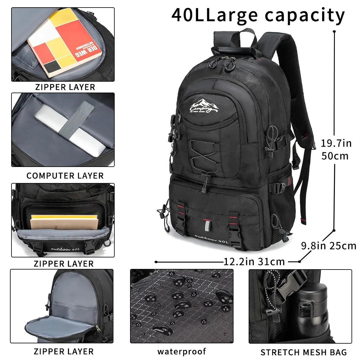 60L Hiking Backpack