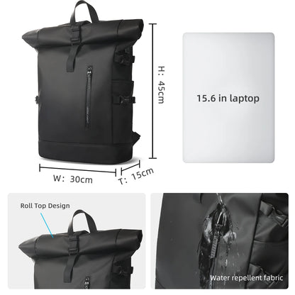 Expandable Travel Backpack with USB Port – 15.6" Laptop Bag