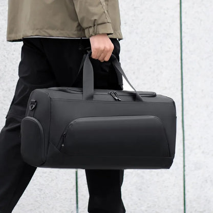 Large Capacity Gym Duffel Bag with Shoe Compartment