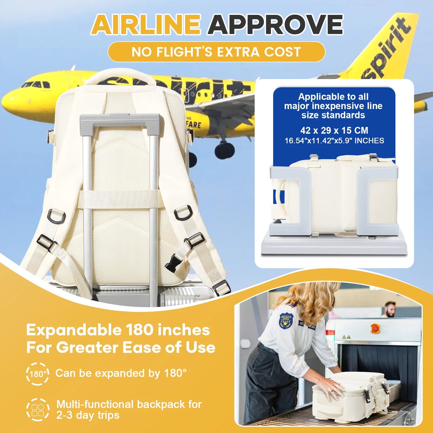 Vacuum Compression Travel Backpack | Expandable Carry-On