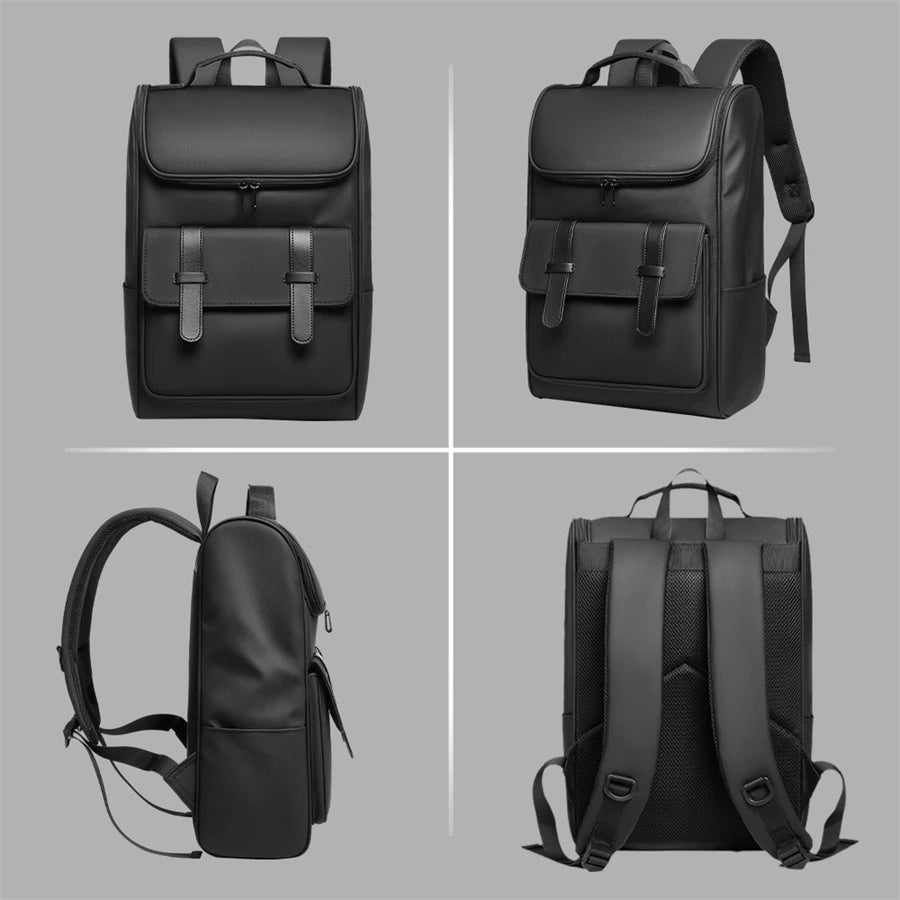 Urban Laptop Backpack - 15.6" Waterproof Preppy Style