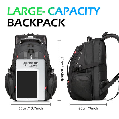 BANGE 40L Laptop Backpack - 17" with USB Charging Port