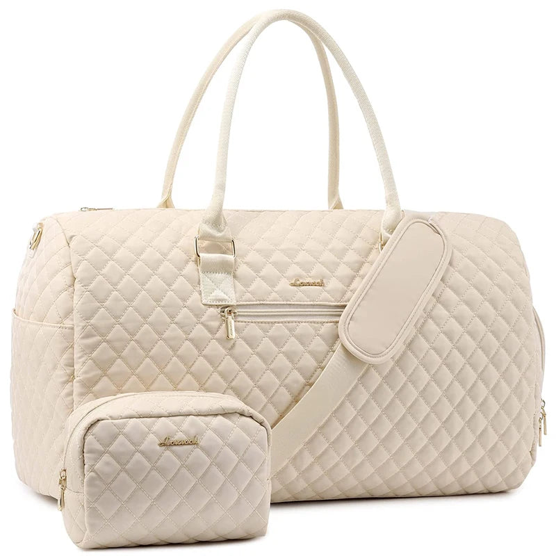 Weekender Travel Duffle Bag with Shoe Compartment