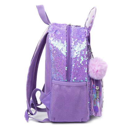 Meetbelity Mini Backpack for Girls Kindergarten Bag Sequins Kindergarten Primary School Bag