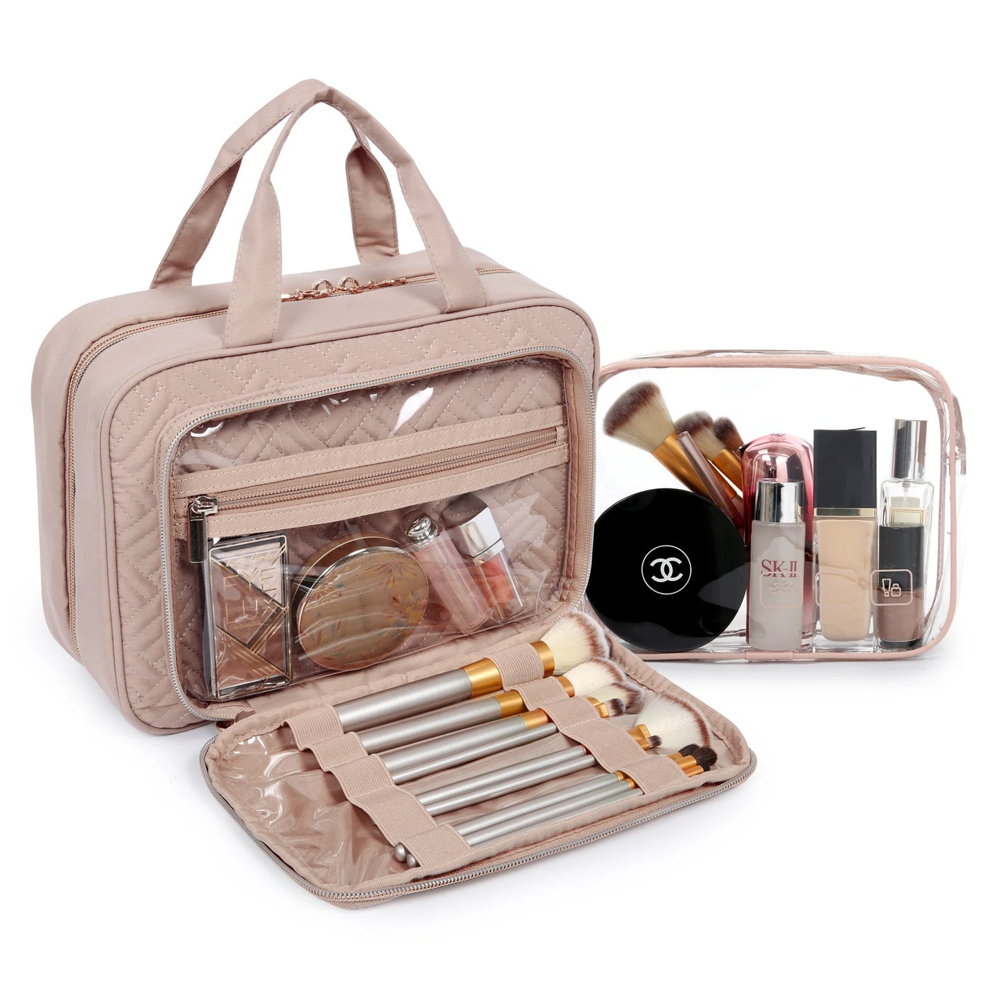 BAGSMART Waterproof Toiletry Bag – Large Travel Makeup Organizer
