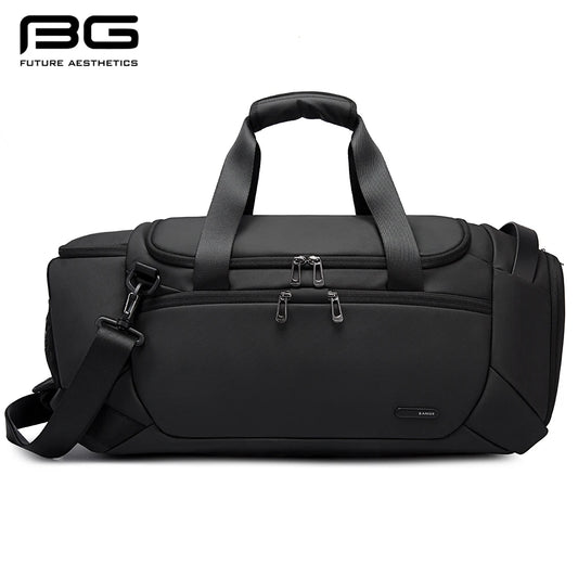 BANGE Waterproof Gym Bag with Wet & Dry Compartments