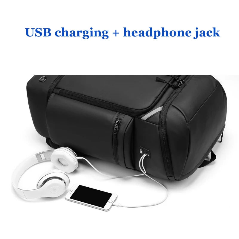 50L Travel Backpack with Shoe Compartment