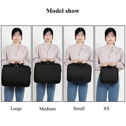 Professional Makeup Organizer Case – Large Travel Cosmetic Bag