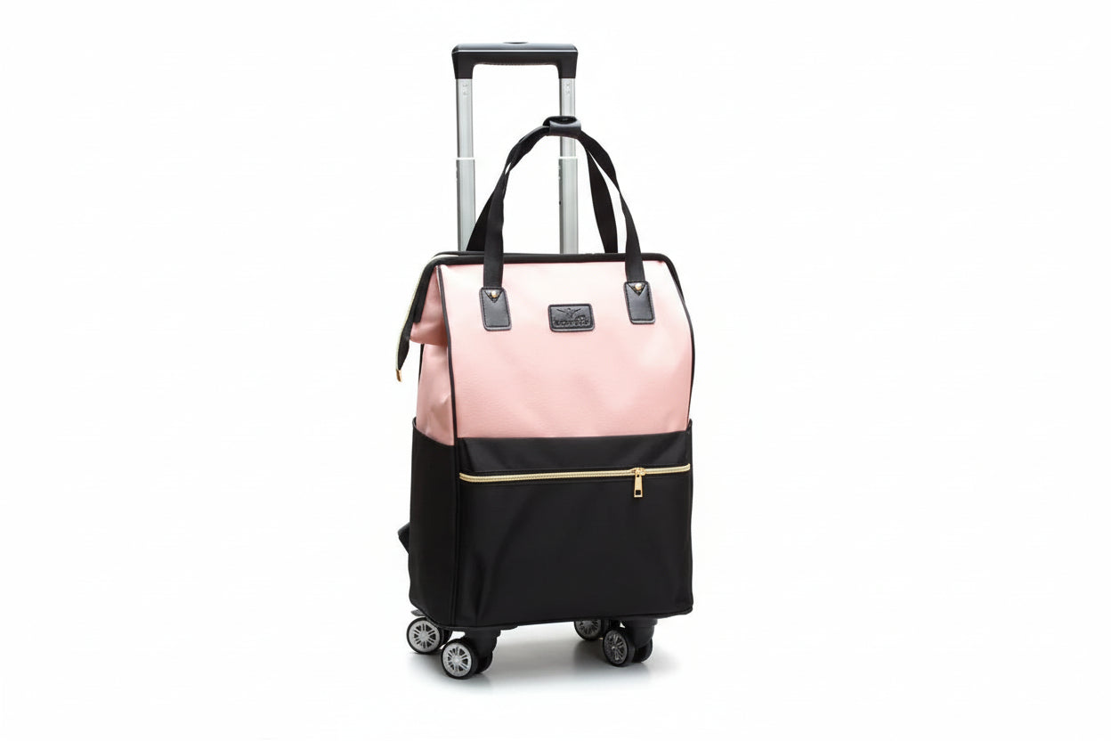 Rolling Travel Backpack with 4 Wheels - Convertible Trolley Bag