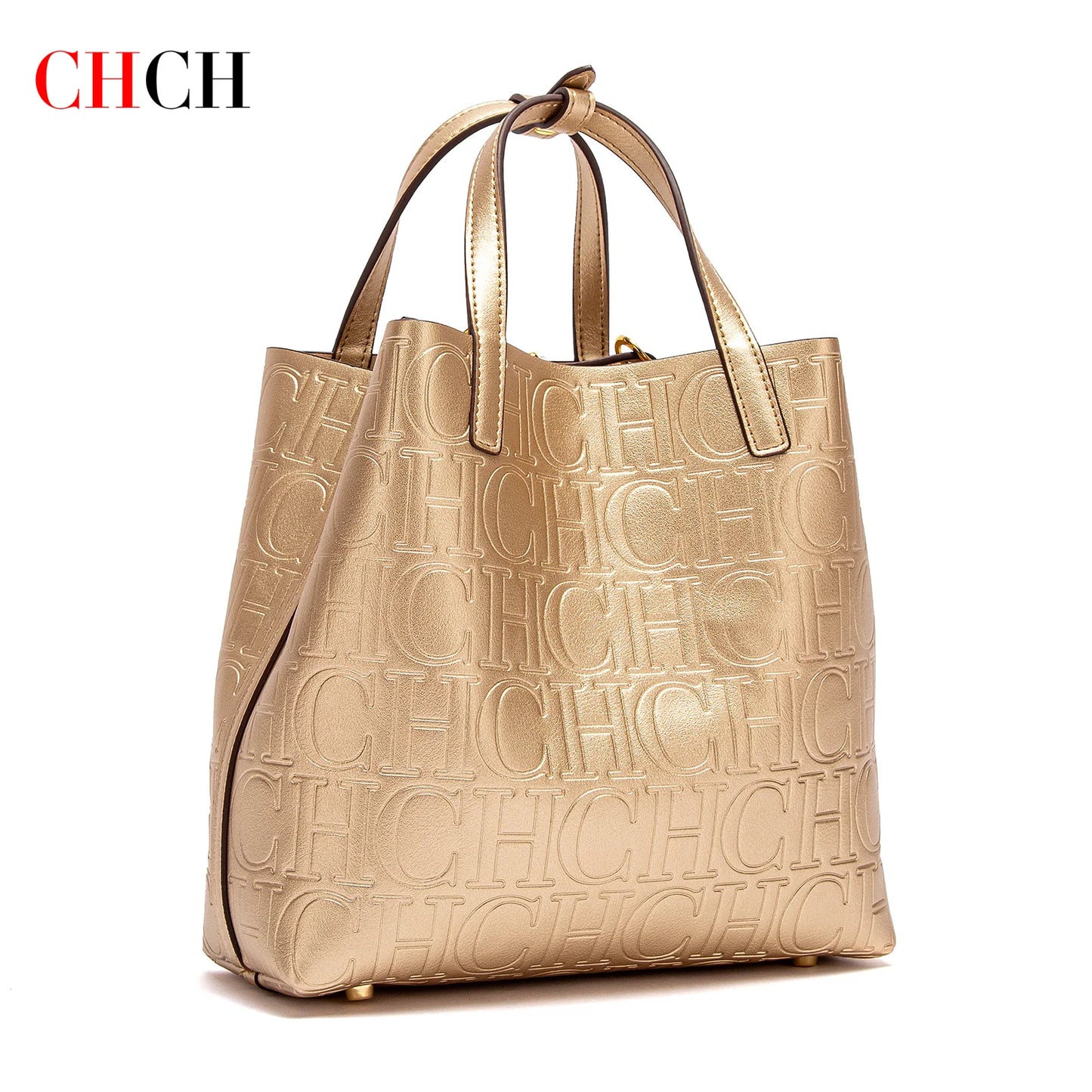 CHCH Embossed Tote Bag - Large Capacity Business Handbag