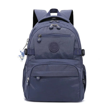 TEGAOTE Nylon A4 Waterproof Women Men School Backpack 15.6'' 14'' Laptop Lightweight Travel Bag Blue Green Black Red Pink M2303
