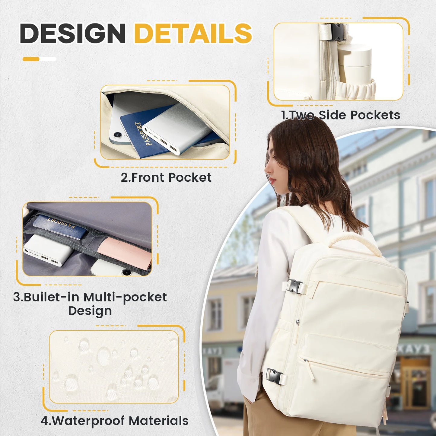 Vacuum Compression Travel Backpack | Expandable Carry-On