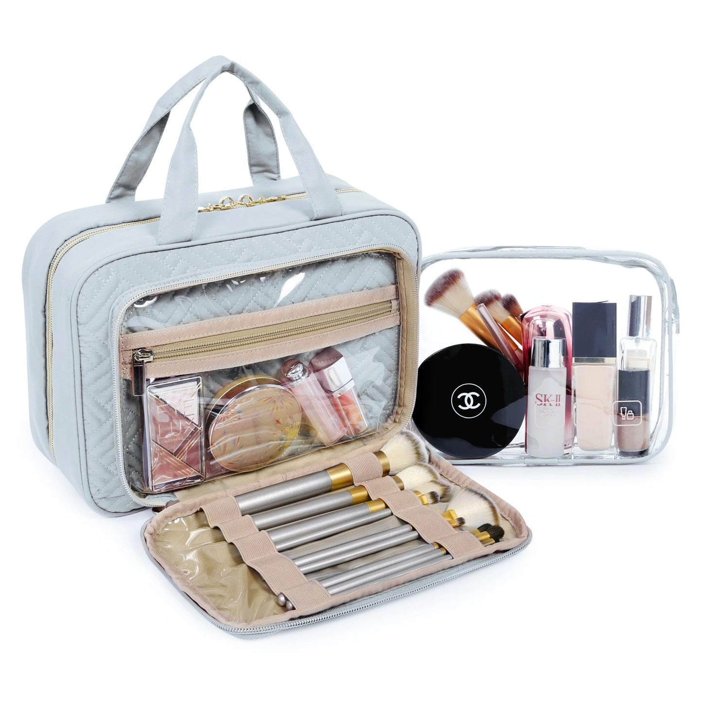 BAGSMART Waterproof Toiletry Bag – Large Travel Makeup Organizer