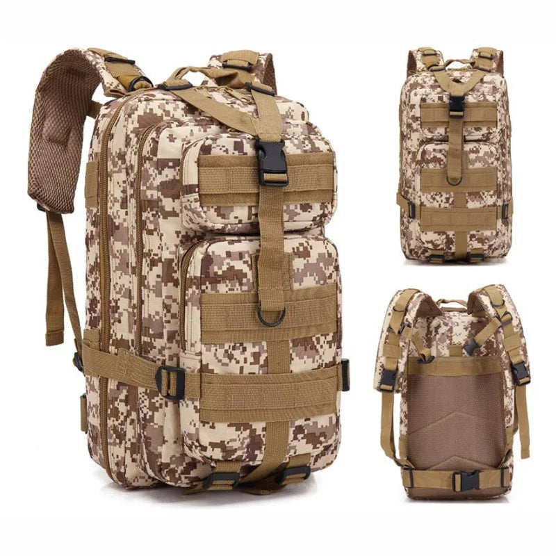 3P Tactical Backpack 20L-25L 1000D Nylon Outdoor Hiking Camping Traveling Fishing For Men Hunting Molle Bag Sport Rucksacks