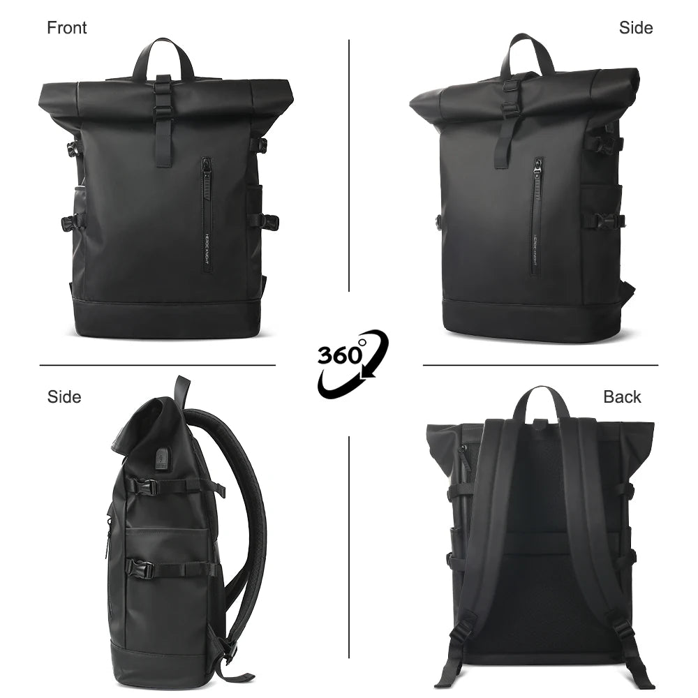 Expandable Travel Backpack with USB Port – 15.6" Laptop Bag