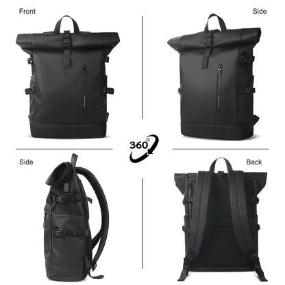 Expandable Travel Backpack with USB Port – 15.6" Laptop Bag