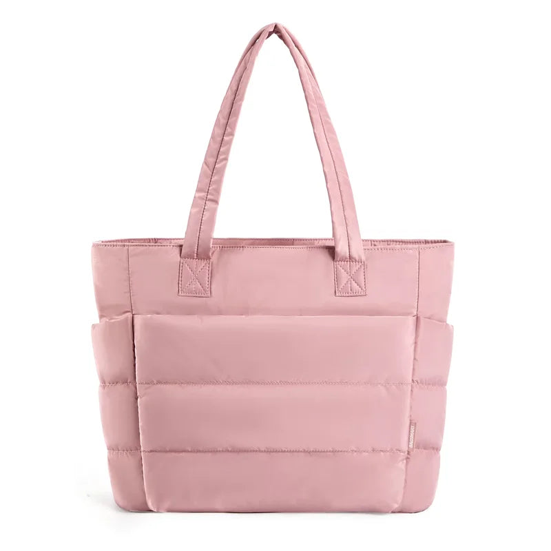 BAGSMART Puffer Tote Bag with Laptop Compartment 15.6" - 20L