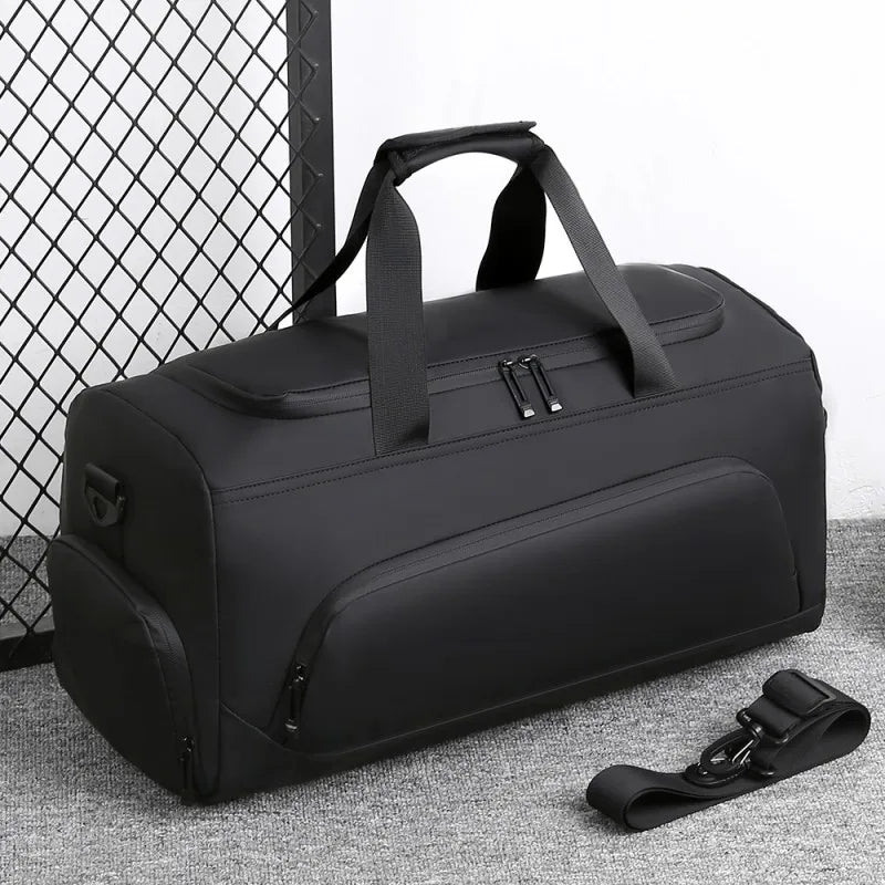 Large Capacity Gym Duffel Bag with Shoe Compartment