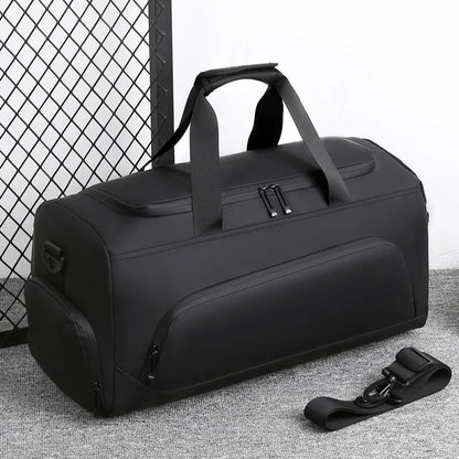 Large Capacity Gym Duffel Bag with Shoe Compartment