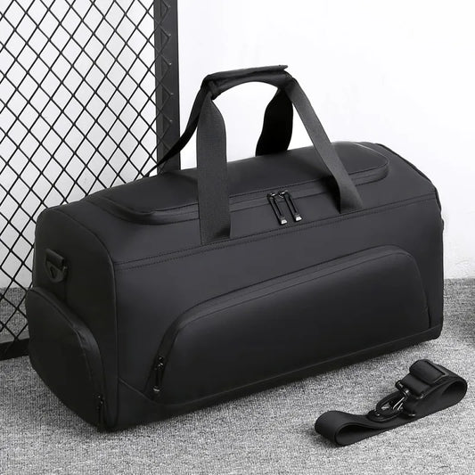 Large Capacity Gym Duffel Bag with Shoe Compartment