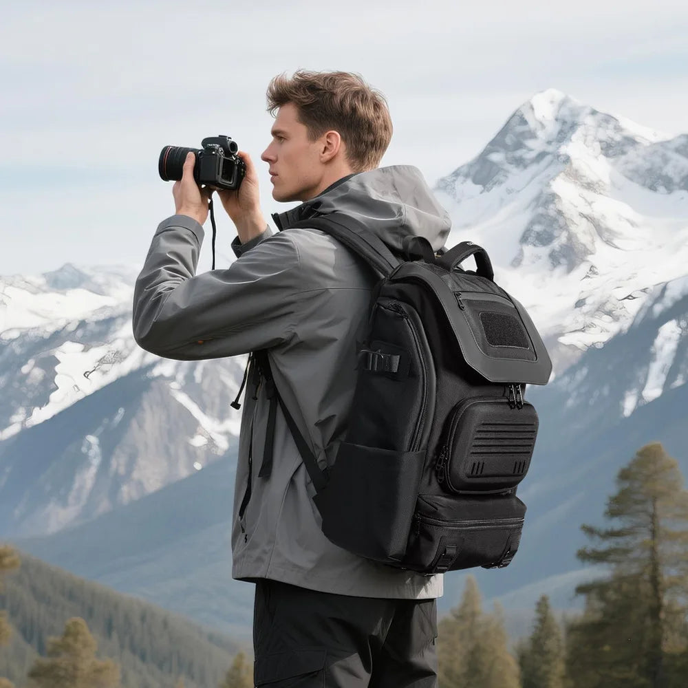OZUKO Travel Backpack with Shoe Compartment 20-35L Waterproof