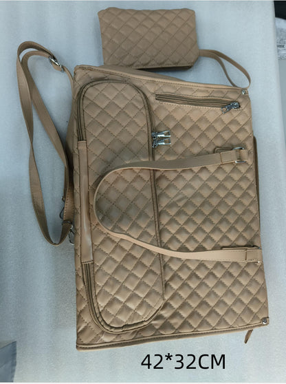 2-in-1 Quilted Laptop & Lunch Tote with Wallet