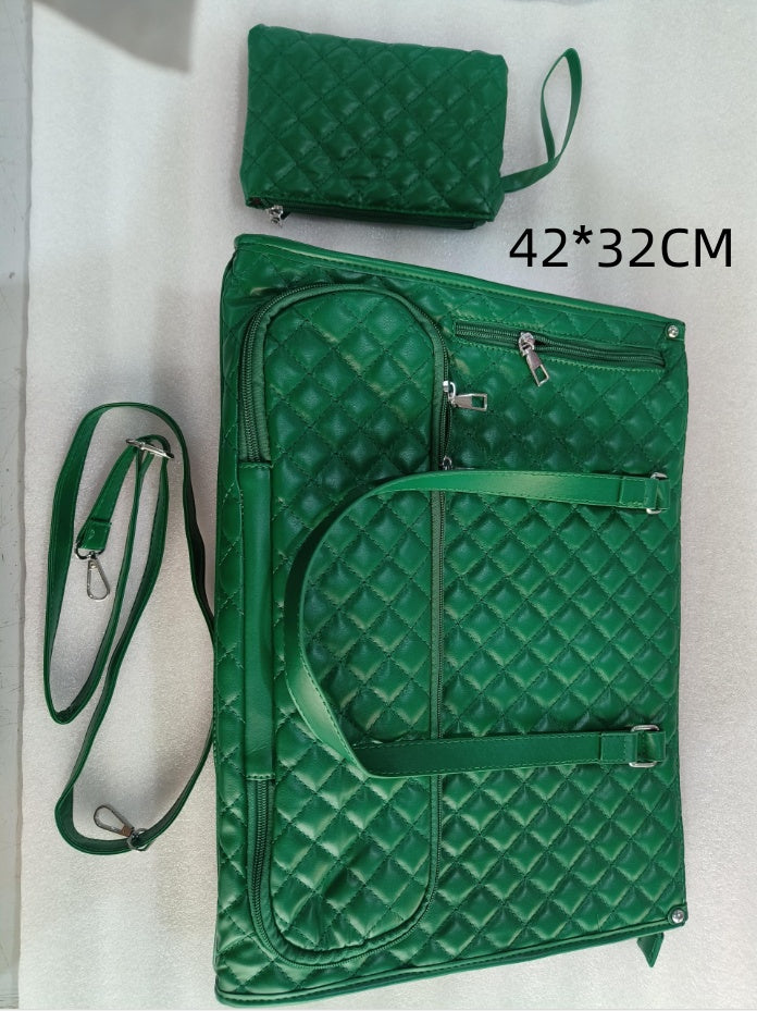2-in-1 Quilted Laptop & Lunch Tote with Wallet