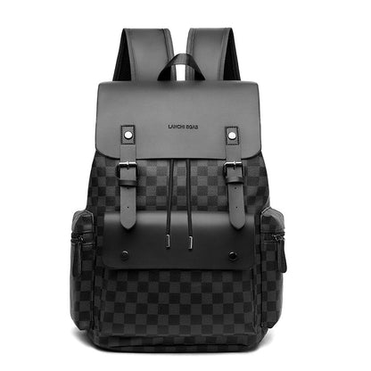 Plaid Professional Backpack - Business Commuter Pack