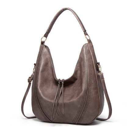 Retro Tassel Hollow-Out Tote Bag