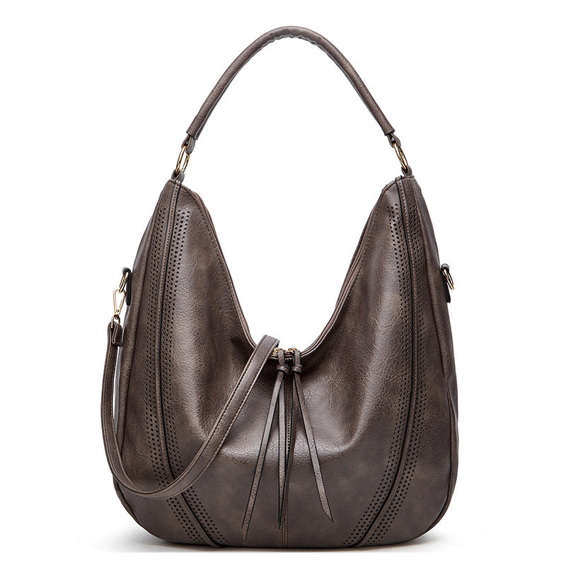 Retro Tassel Hollow-Out Tote Bag