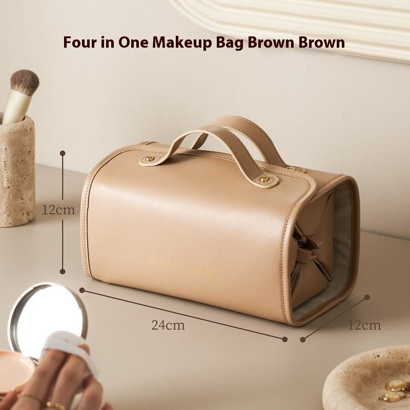 Waterproof Folding Cosmetic Bag - Large Capacity Travel Organizer
