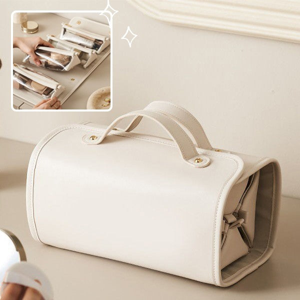 Waterproof Folding Cosmetic Bag - Large Capacity Travel Organizer