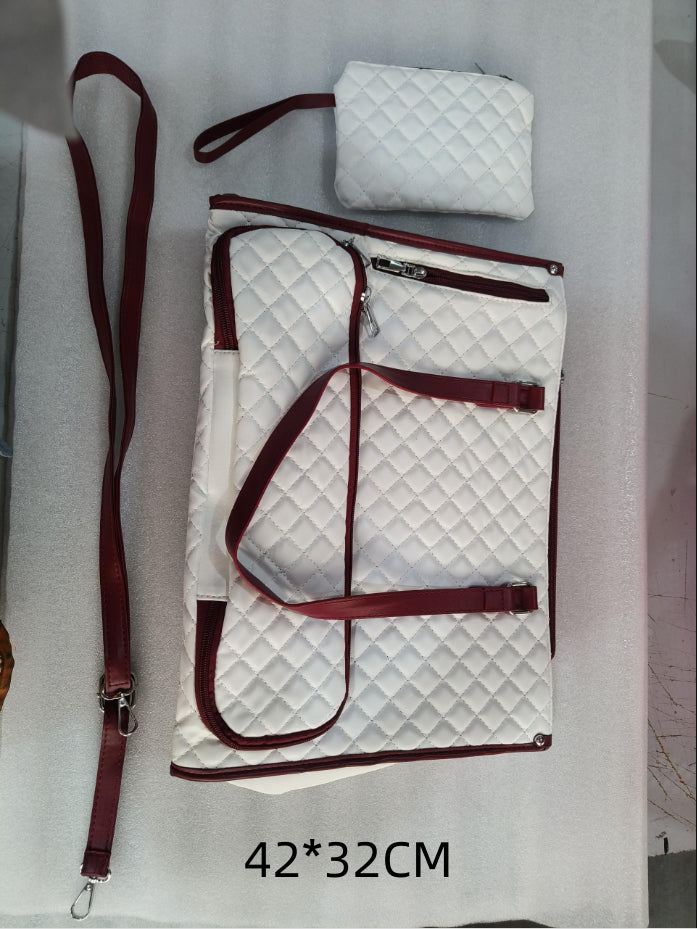 2-in-1 Quilted Laptop & Lunch Tote with Wallet