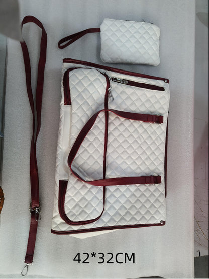 2-in-1 Quilted Laptop & Lunch Tote with Wallet