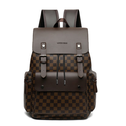 Plaid Professional Backpack - Business Commuter Pack