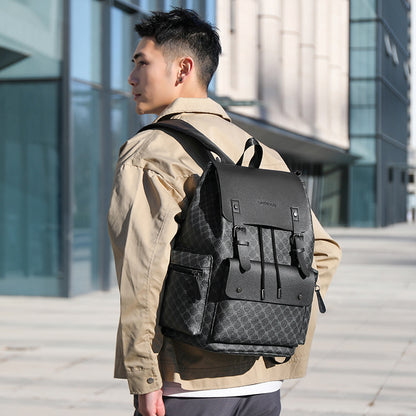 Plaid Professional Backpack - Business Commuter Pack